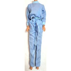 JORDACHE Vintage 12" Doll Clothes Barbie MEGO 1981 18010 2 Piece Blue Outfit